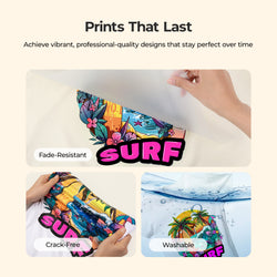 HTVRONT DTF Transfer Film Roll 13 Inch x 328 FT——fit for A3 DTF Printer