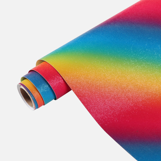 Glitter Rainbow Sparkly Pattern Shimmer Permanent Adhesive Rolls- 12x –  HTVRONT