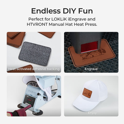 Leatherette Hat Patch-30pcs