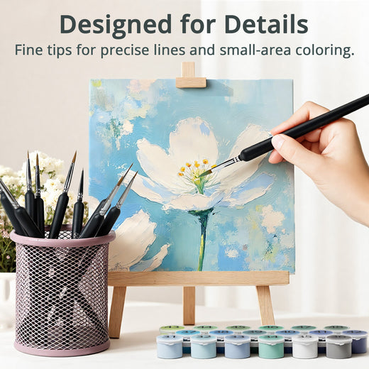 [LOKLiK iPaint] Mini Detail Paintbrush Set（10pcs）