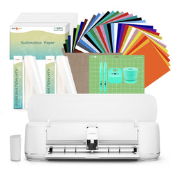 LOKLiK Cutting Machine 2, HTV & Sublimation Bundle - Daisy White