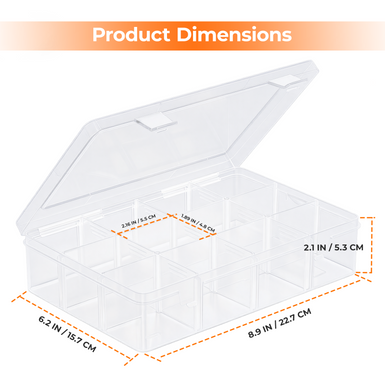 HTVRONT Clear Multi-purpose Storage Box, For H17 Molds
