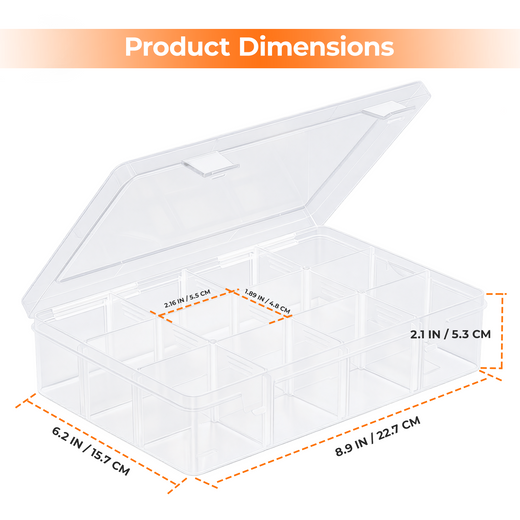 HTVRONT Clear Multi-purpose Storage Box, For H17 Molds
