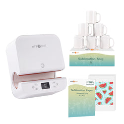 [Mugs Basic bundle]Auto Tumbler Heat Press Machine 120V + (Sublimation Mugs Blank +Sublimation Paper)