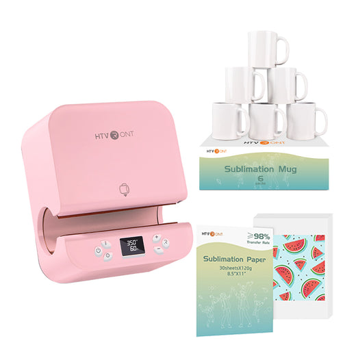 [Mugs Basic bundle]Auto Tumbler Heat Press Machine 120V + (Sublimation Mugs Blank +Sublimation Paper)