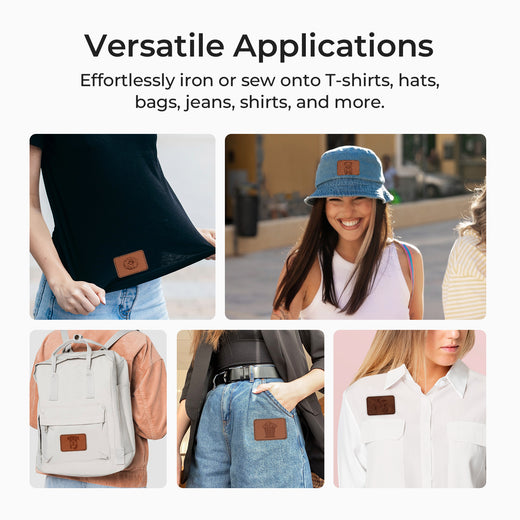 Leatherette Hat Patch-30pcs