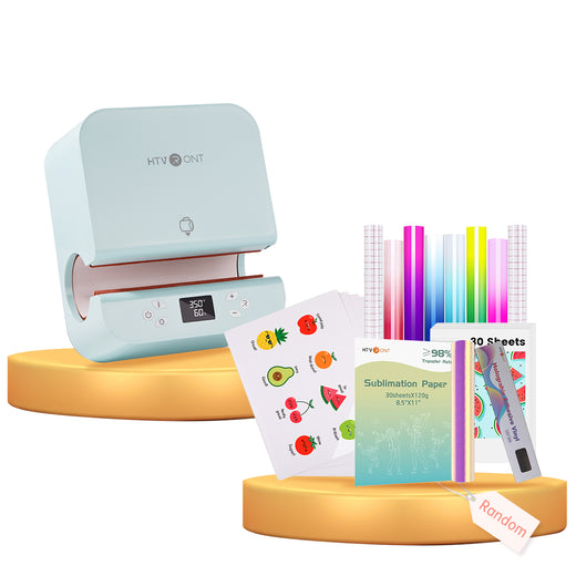 [New Customer Exclusive]Auto Tumbler Heat Press Machine 120V + Great Value Box (30pcs Sublimation Paper +20pcs Waterproof Sticker Paper +8 pack Cold Color Changing Adhesive Vinyl+Holographic Permanent Roll≥$56)