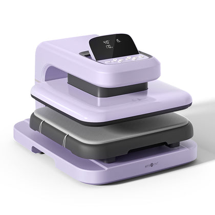 Auto Heat Press 2 Digit-light purple-best heat press machine for beginner