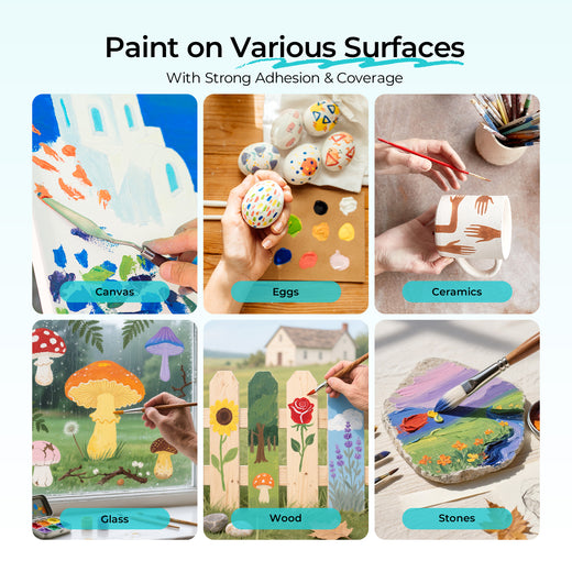 [LOKLiK iPaint]48 Colors Acrylic Paint Set (3ml each) *1