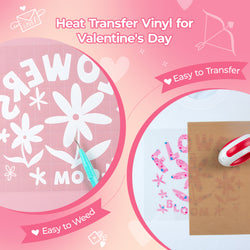 Valentine's Day Heat Transfer Vinyl - 13 Pack Patterned HTV（12 × 10in）