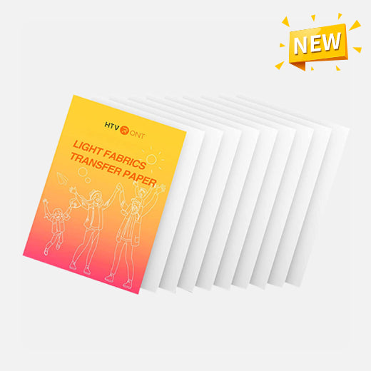Light Heat Transfer Paper - 8.5" X 11" 10 Pack