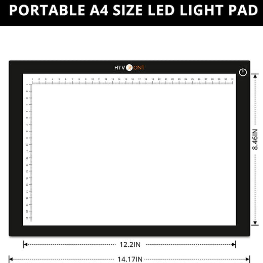 Portable A4 Led Bright Light Pad - Ultra-Thin & Adjustable Luminosity Light Board