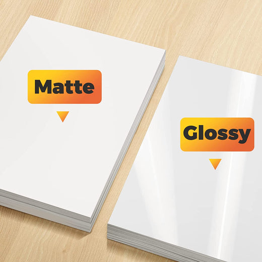 Glossy Printable Vinyl Sticker Paper 100 Sheets Waterproof - 8.5 Glossy Printable Vinyl Sticker Paper 100 Sheets Waterproof - 8.5