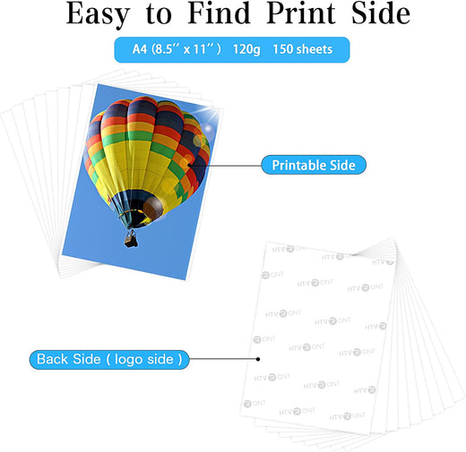 A-SUB Sublimation Paper Heat Transfer 110Sheets 11x17 Inches Tabloid Size  Compatible with Inkjet Printer 120gsm