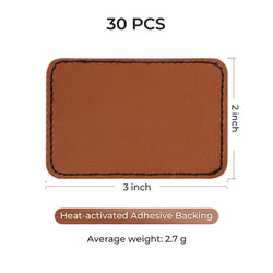 Leatherette Hat Patch-30pcs