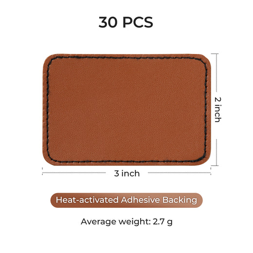 Leatherette Hat Patch-30pcs