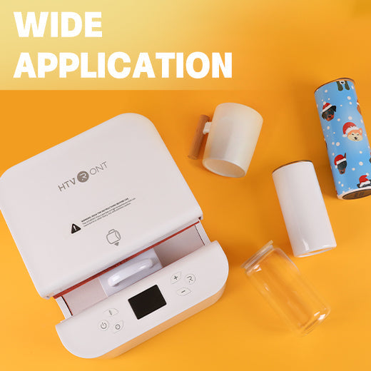 [Mom Gifts]Auto Tumbler Heat Press Machine 120V + Great Value Box (Sublimation Paper*120 + Sublimation HTV+Premium Clear Printable Vinyl*30 +Sublimation Spray 150ml*2+ Tools ≥$60)