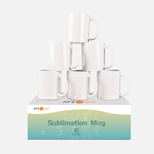 BLANK SUBLIMATION MUGS, 11 Oz Ceramic Mug, Mug With Bamboo Lid
