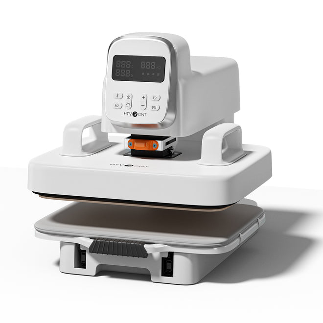 White a100 multi heat press machine with digital display on a white background