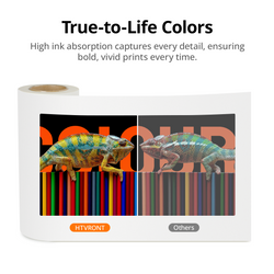 HTVRONT DTF Transfer Film Roll 13 Inch x 328 FT——fit for A3 DTF Printer