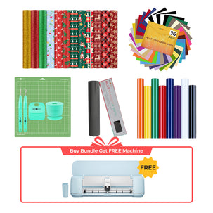 Heat Transfer Vinyl HTV Bundle [Buy Bundle Get Free Cutting Machine]