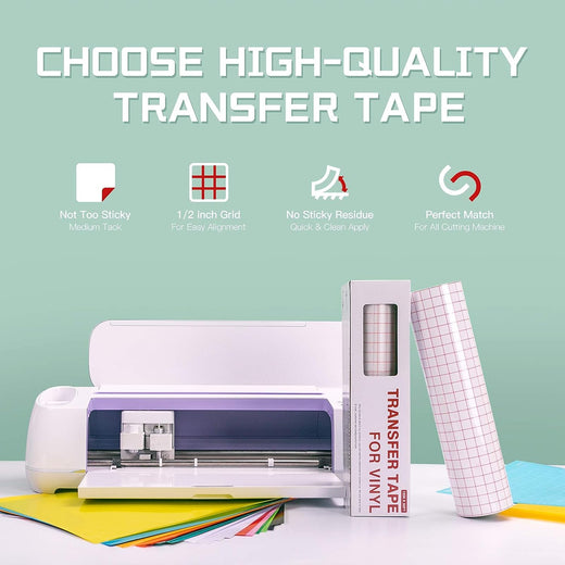 Transfer Tape For Vinyl 12" x 50 Ft HTVRONT