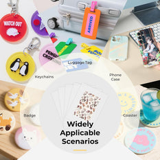 HTVRONT CA A4 Sublimation Film Bundle - 5 Pcs, For H17 Phone Case Heat Press