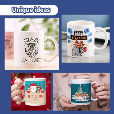 [Mugs Basic bundle]Auto Tumbler Heat Press Machine 120V + (Sublimation Mugs Blank +Sublimation Paper)