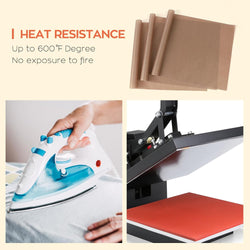 PTFE Teflon Sheet for Heat Press - 3 Packs 12" x 16"/16" x 20"