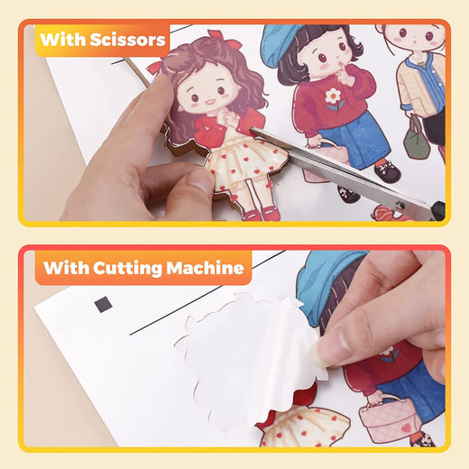 Glossy Printable Vinyl Sticker Paper 100 Sheets Waterproof 8.5"X 11