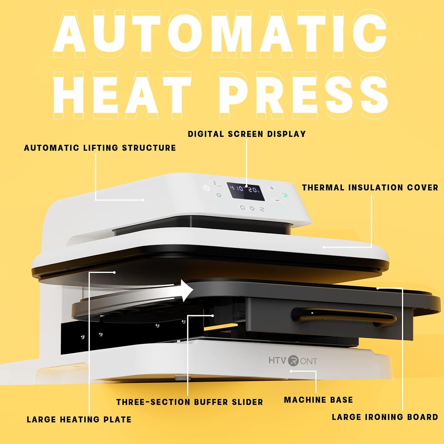 HTVRONT Auto Heat Press Machine