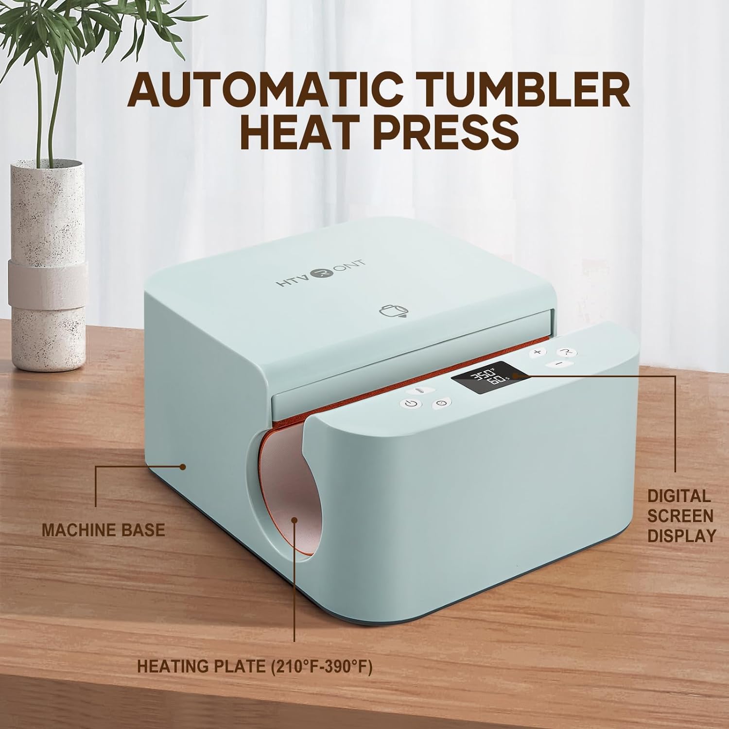HTVRONT Auto Tumbler Heat Press Machine 120V