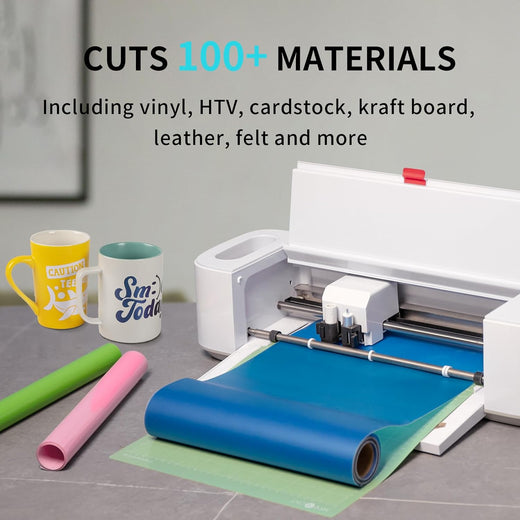 Cutting Machine + 12pcs Christmas Adhesive Vinyl + 30pcs Printable Sticker Paper + 1pc Cutting Mat