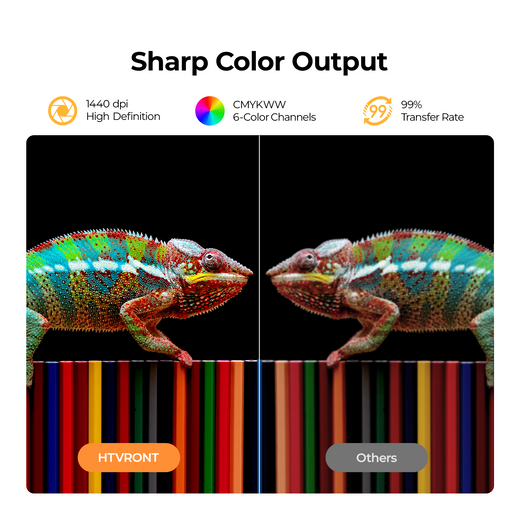 HTVRONT D1 DTF Printer, Standard Kit - Bubble Blue