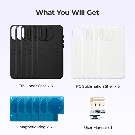 HTVRONT 2-in-1 Sublimation Phone Case, for H17
