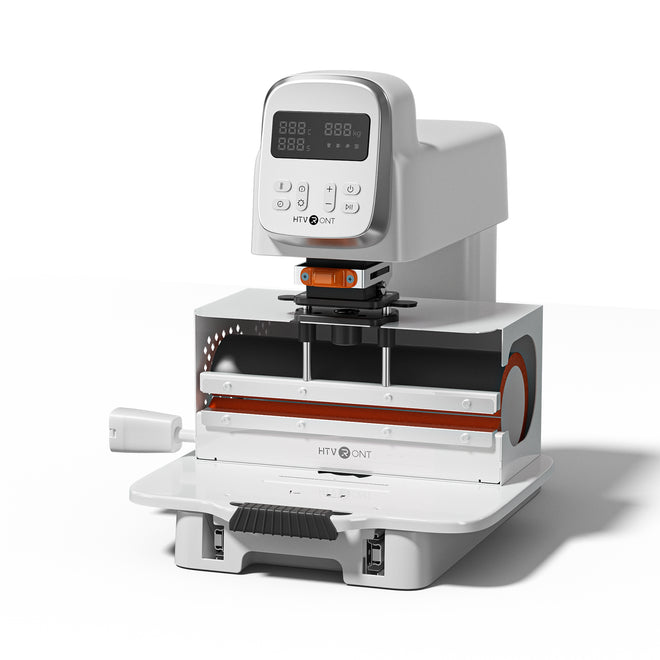 White Multi Heat Press (Mug Module) with digital display on a white background
