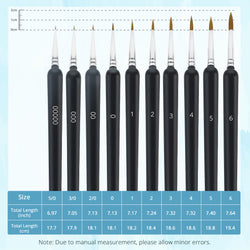 [LOKLiK iPaint] Mini Detail Paintbrush Set（10pcs）