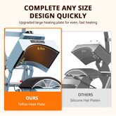 HTVRONT Manual Hat Heat Press Machine 110V - (2 Colors)