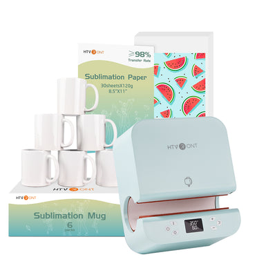 [Mugs Basic bundle]Auto Tumbler Heat Press Machine 120V + (Sublimation Mugs Blank +Sublimation Paper)