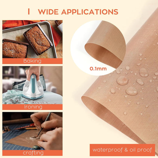 PTFE Teflon Sheet for Heat Press - 3 Packs 12" x 16"/16" x 20"