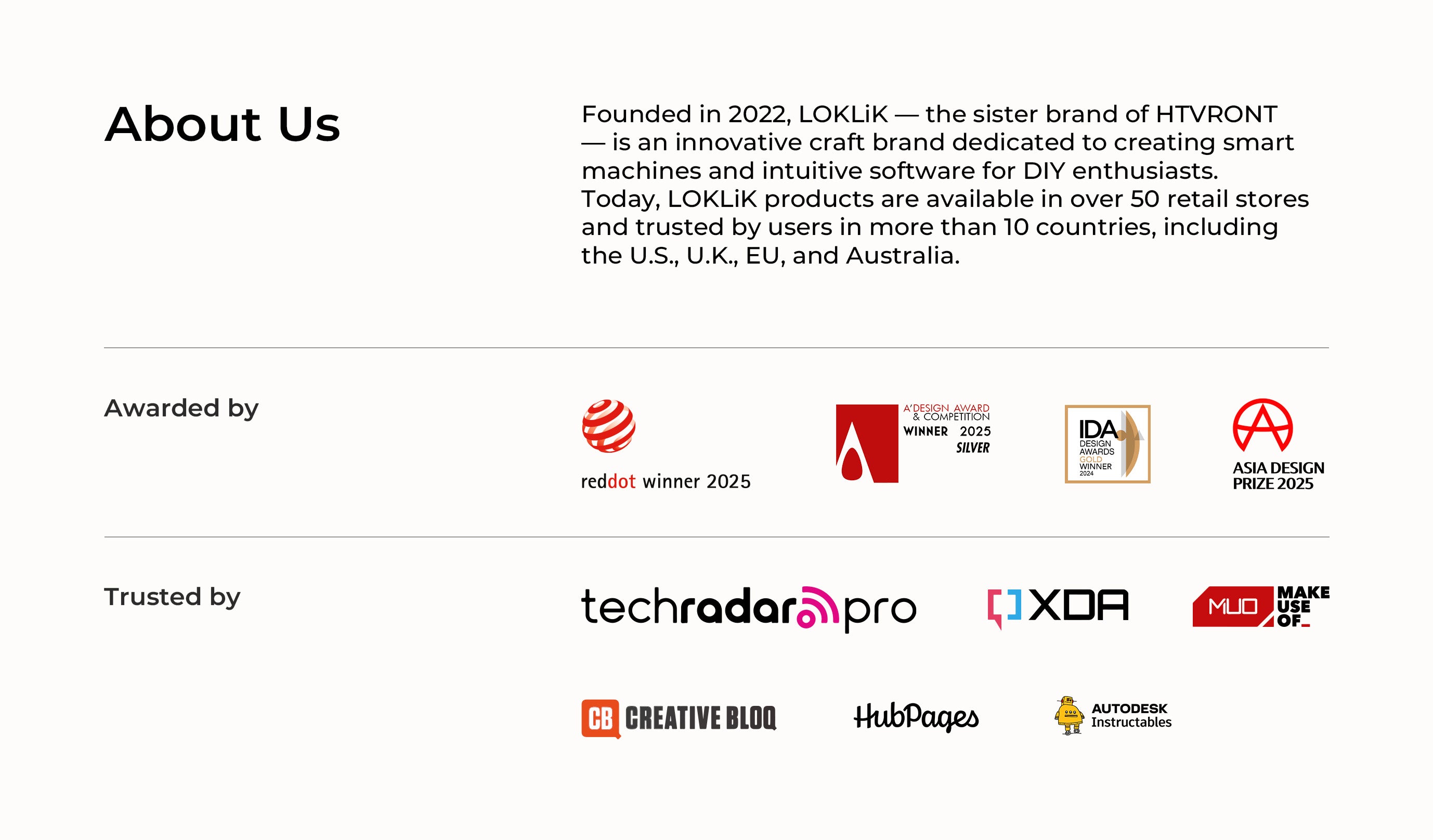Award-Winning Design, Globally Trusted
