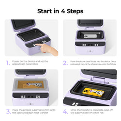 HTVRONT Auto Heat Press 2+ H17 Phone Case Heat Press +Tumbler Heat Press all-in-one Bundle