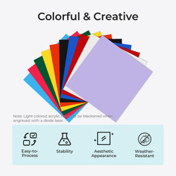 LOKLiK-iEngrave  Acrylic Sheet-10pcs