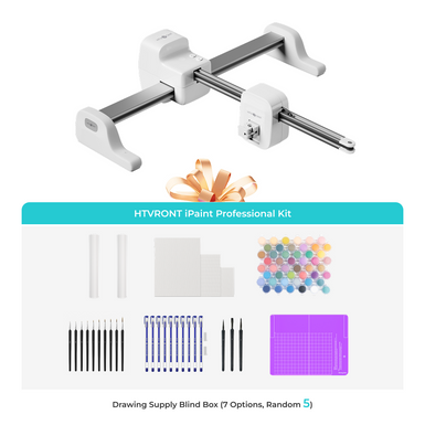 LOKLiK-HTVRONT iPaint | AI-Powered Painting Machine, Professional Kit - Daisy White