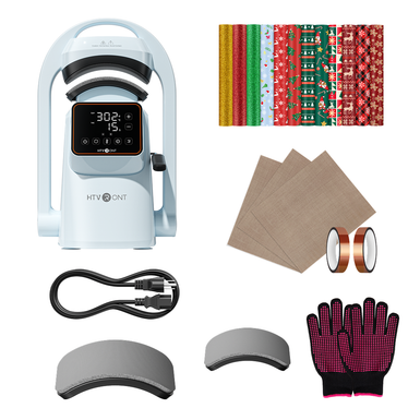 HTVRONT A300 Auto Hat Heat Press, Beginner Kit