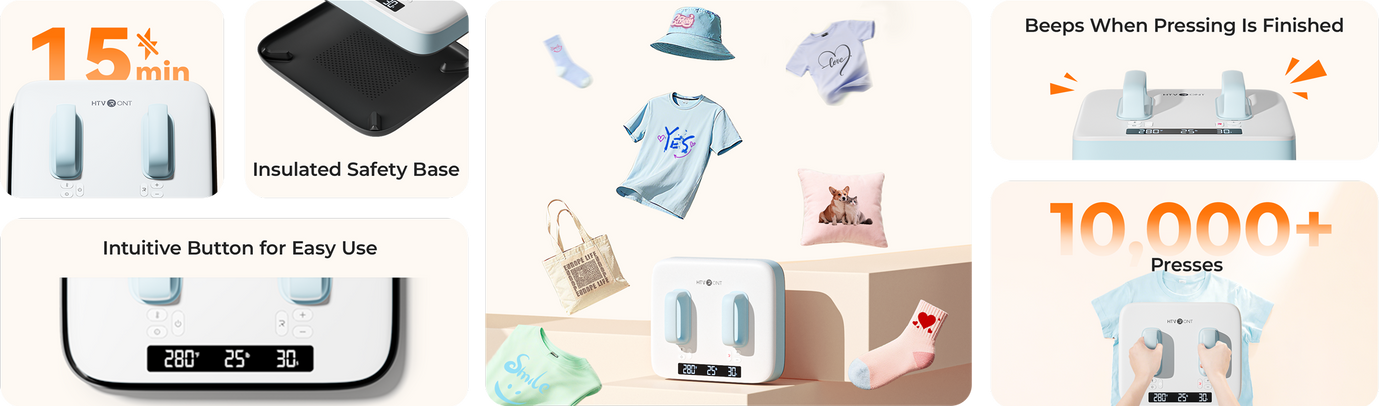 Advantages of H10 Portable T Shirt Press