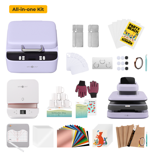 HTVRONT H17 Phone Case + Auto2 Heat Press +Tumbler Heat Press all-in-one Bundle