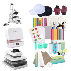[All in one kit]HTVRONT Auto heat press 2+Tumbler press+Manual Hat Press+All in One Bundle