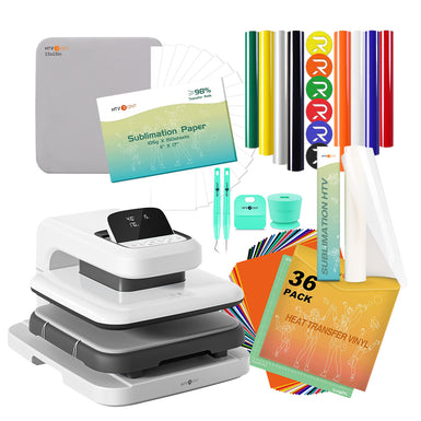 HTVRONT Auto Heat Press 2+HTV & Sublimation Essential Bundle