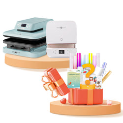 [Machine bundle]HTVRONT Auto+Tumbler Heat Press Machine & Free Materials